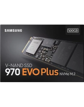 SAMSUNG SSD M.2 NVMe PCI-E 500GB MZ-V7S500BW SERIES 970 EVO PLUS, M.2 2280, NVMe  PCI-E x4, READ 3500MB/s, WRITE 3200MB/s, 5YW