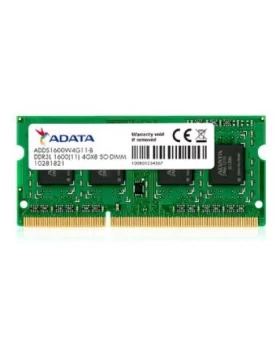 ADATA RAM SODIMM 4GB ADDS1600W4G11-S, DDR3L, 1600MHz, CL11, SINGLE TRAY, LTW