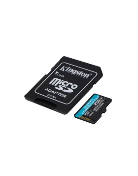 KINGSTON Memory Card MicroSD Canvas Go! Plus SDCG3/256GB, Class 10, SD Adapter