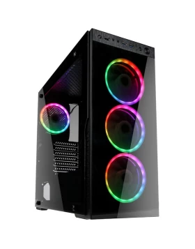 Kolink Horizon RGB Midi-Tower, Tempered Glass PC Case - black (GEKL-033)