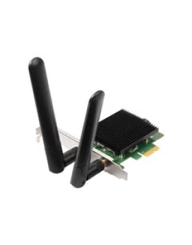 EDIMAX WLAN PCIE ADAPTER EW-7833-AXP, AX3000 WiFi6 DUAL BAND WIRELLESS 802.11AX & Bluetooth 5.0 PCIE Adapter, LOW PROFILE, 2YW