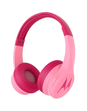 Motorola SQUADS 300 Pink Ενσύρματα / Ασύρματα Bluetooth on ear παιδικά ακουστικά Hands Free με splitter