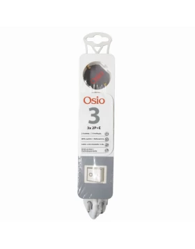 Osio OPS-2003 Πολύπριζο 3 θέσεων με παιδική προστασία, διακόπτη και καλώδιο 1.5 m