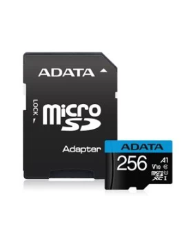 ADATA SDXC MICRO 256GB PREMIER AUSDX256GUICL10A1-RA1, CLASS 10, UHS-1, V10, SD ADAPTER, LTW