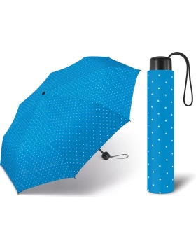 Ομπρέλα Χειροκίνητη Happy Rain 42081 Super Mini σε γαλάζιο χρώμα