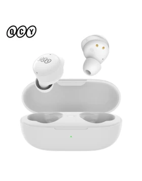 QCY T17 TWS WHITE 6mm dynamic driver-mic noise cancel. Music time: 4h. Calling time: 3,5h. Bluetooth