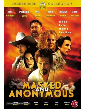 Η ΜΑΣΚΑ ΤΟΥ ΑΝΩΝΥΜΟΥ - MASKED AND ANONYMOUS DVD USED