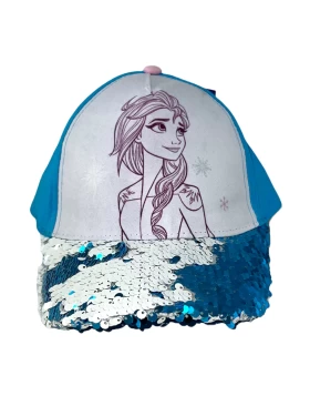 Παδικό υφασμάτινο καπέλο Jockey Stamion D10164WR σε γαλάζιο χρώμα με σχέδιο Frozen