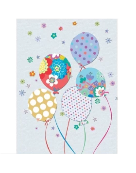Μικρή κάρτα Fun Creations Γ1030 με σχέδιο μπαλόνια