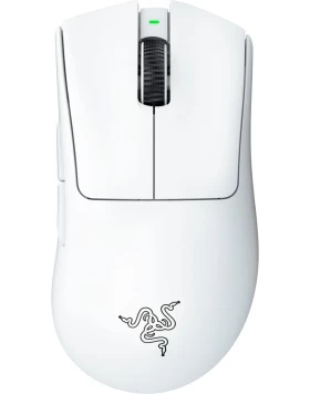 Razer DEATHADDER V3 PRO WHITE - 64g Wireless Gaming Mouse - Ergonomic - 90 Hours Battery - 30K DPI (RZ01-04630200-R3G1)
