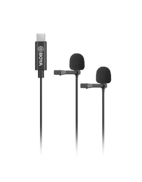 ΒΟΥΑ BY-M3D Dual Mic Lavalier microphone for USB TYPE-C devices
