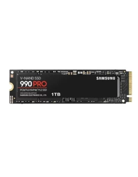 SAMSUNG SSD M.2 NVMe PCI-E GEN 4.0  1TB MZ-V9P1T0BW SERIES 990 PRO w/ Heatsink, M.2 2280, NVMe PCI-E GEN4x4, READ 7450MB/s, WRITE 6900MB/s, 5YW