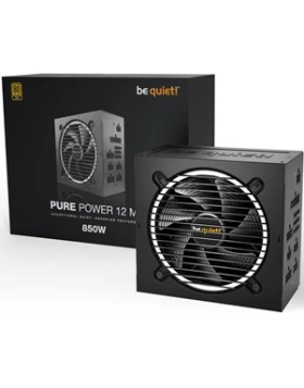 BEQUIET PSU PURE POWER 12 M 850W BN344, GOLD CERTIFIED, MODULAR CABLES, SILENT OPTIMIZED 12CM FAN, 10YW