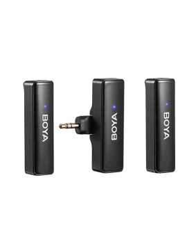 BOYA LINK Mobile Wireless Mic for Android (USB-C) iPhone IOS and 3,5 TRS (laptop) 2 person vlog