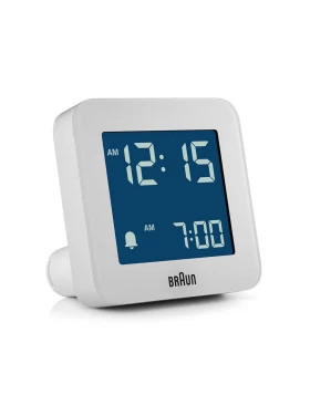 Ψηφιακό Ρολόι Επιτραπέζιο Με Ξυπνητήρι Λευκό BRAUN BC09W