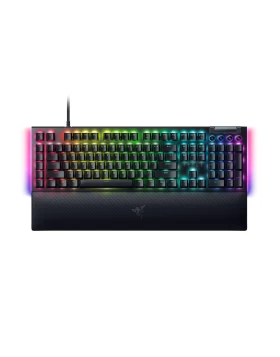 Razer BLACKWIDOW V4 - RGB Gaming Mechanical Keyboard - Underglow LED - Macro - Yellow Linear Switch