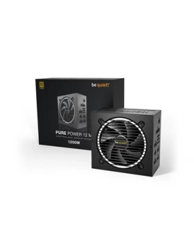 BEQUIET PSU PURE POWER 12M 1200W BN346, GOLD CERTIFIED, MODULAR CABLES, SILENT OPTIMIZED 12 CM FAN, 10YW