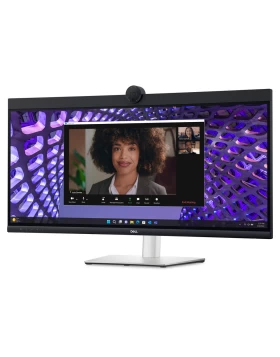 DELL Monitor P3424WEB 34''  VIDEO CONFERENCING CURVED, QHD IPS, HDMI, DisplayPort, USB-C, Webcam, Height Adjustable, Speakers, 3YearsW