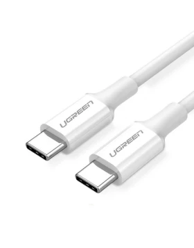 Ugreen US264 USB 2.0 Cable USB-C male - USB-C male σε λευκό χρώμα 2m (60520)