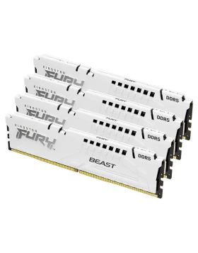 KINGSTON Memory KF552C40BWAK4-64 FURY Beast White DDR5, 5200MT/s, 64GB Kit of 2