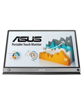 ASUS Monitor ZenScreen Touch MB16ACV 15.6'' FHD 5ms IPS, Portable USB Monitor, USB-C x 1, 3YearsW