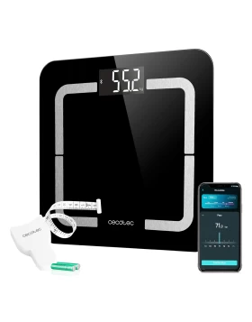 Ψηφιακή Ζυγαριά Μπάνιου με Λιπομετρητή & Bluetooth Μαύρη CECOTEC Surface Precision 9500 Smart Healthy CEC-04090