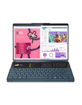 LENOVO Laptop Yoga Book 9 13IMU9 2x 13.3'' 2.8K OLED/Ultra7-155U/16GB/1TB SSD/Intel Iris Xe Graphics/Win 11H/3Y Premium/Tidal Teal