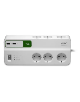 APC Essential SurgeArrest PM6U-GR 6Οutlet with USB Charger