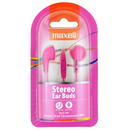 Maxell 303758 Ear buds EB-95 & mic σε ροζ χρώμα