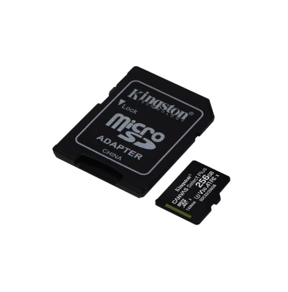 KINGSTON Memory Card MicroSD Canvas Select Plus SDCS2/256GB, Class 10, SD Adapter