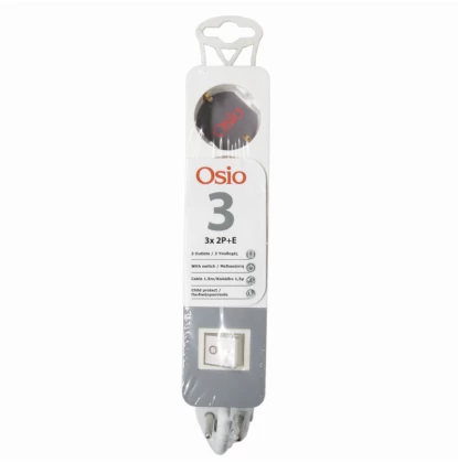 Osio OPS-2003 Πολύπριζο 3 θέσεων με παιδική προστασία, διακόπτη και καλώδιο 1.5 m