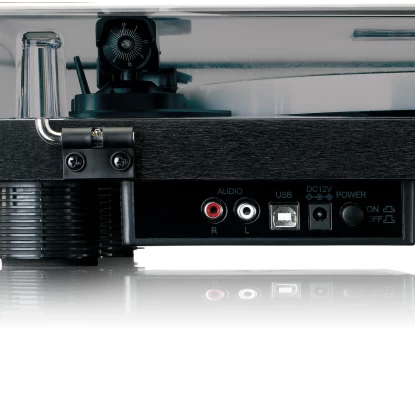 Lenco Plug 'n Play LS-50LED Πικάπ με Προενίσχυση σε μαύρο χρώμα
