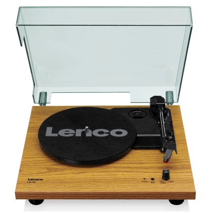 Lenco LS-10 Πικάπ με Ενσωματωμένα Ηχεία σε καφέ χρώμα