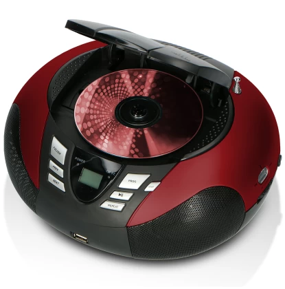 ΦΟΡΗΤΟ CD / RADIO / MP3 & USB PLAYER LENCO SCD-37 USB RED
