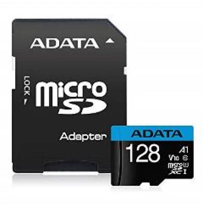 ADATA SDXC MICRO 128GB PREMIER AUSDX128GUICL10A1-RA1, CLASS 10, UHS-1, V10, SD ADAPTER, LTW