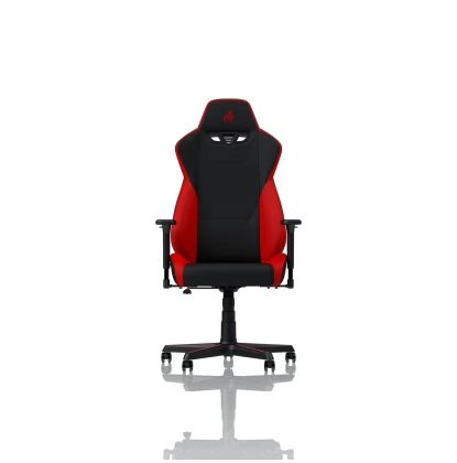 Nitro Concepts S300 Gaming Chair - Quality Fabric & Cold Foam - Inferno Red (NC-S300-BR)