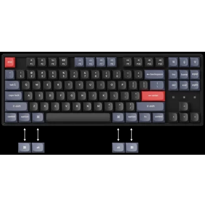 Keychron K8 Pro QMK/VIA (K8P-H3) Wireless Mechanical Keyboard - Brown Switch - (Hot Swappable) US